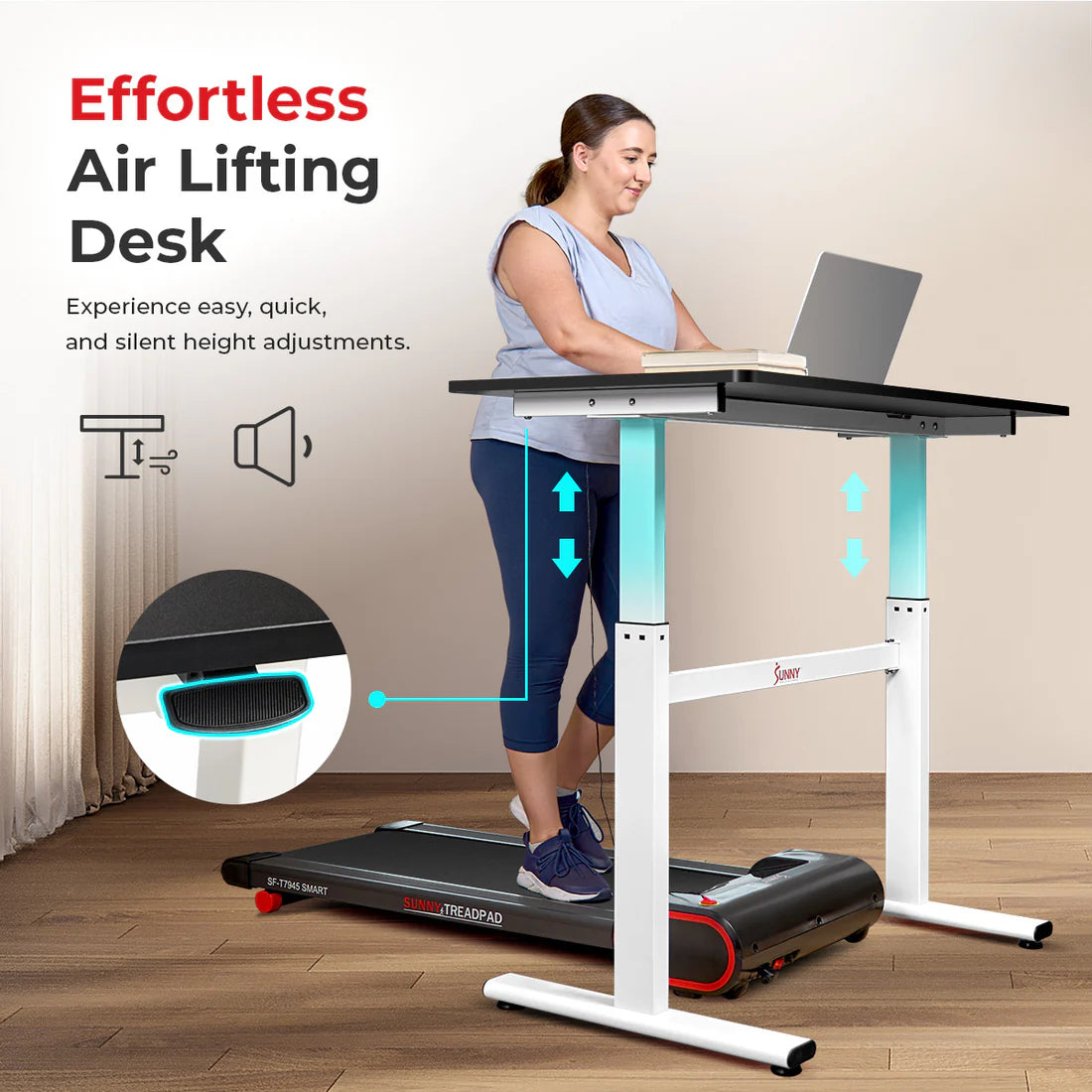 Multi-Purpose Air-Drive Adjustable Standing Desk