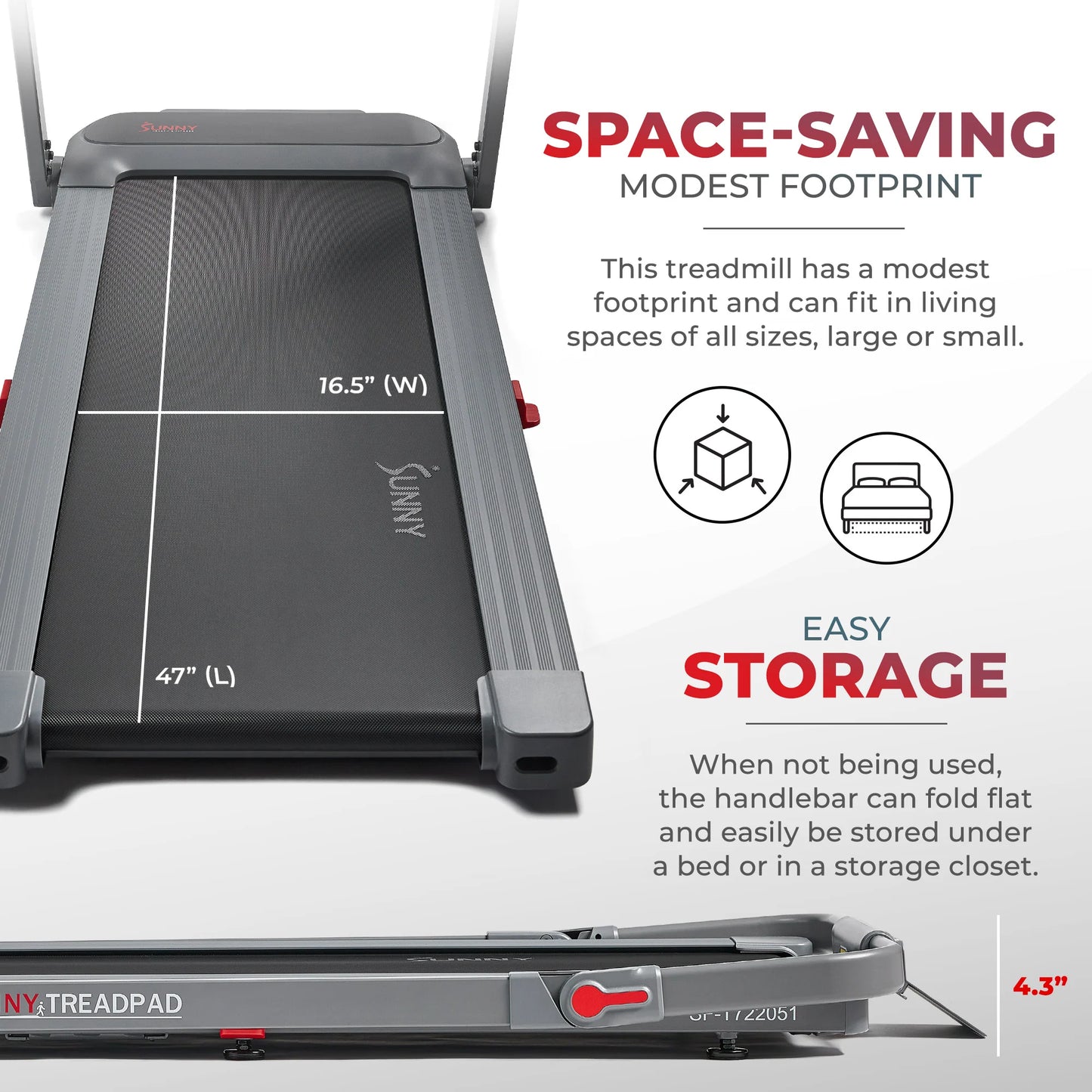 Helius Lite Smart Brushless Motor Treadpad® Treadmill