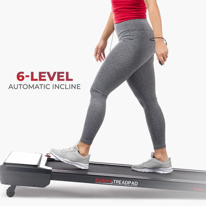 Sleek Stride Smart Compact Auto Incline Treadpad® Treadmill