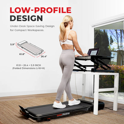 Pacer Smart Compact Auto Incline Treadpad® Treadmill